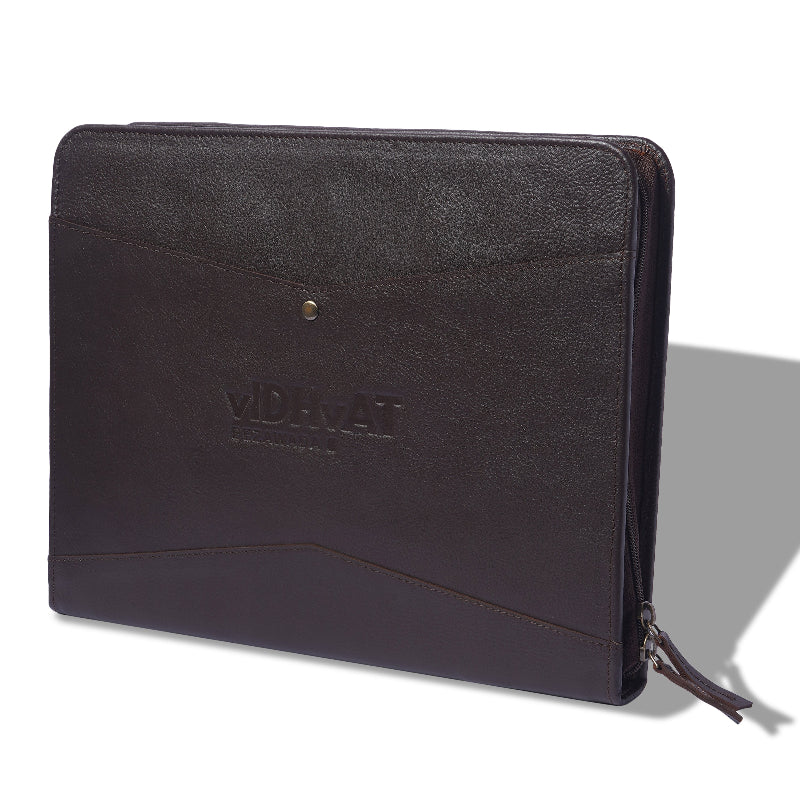 certificate file folder leather