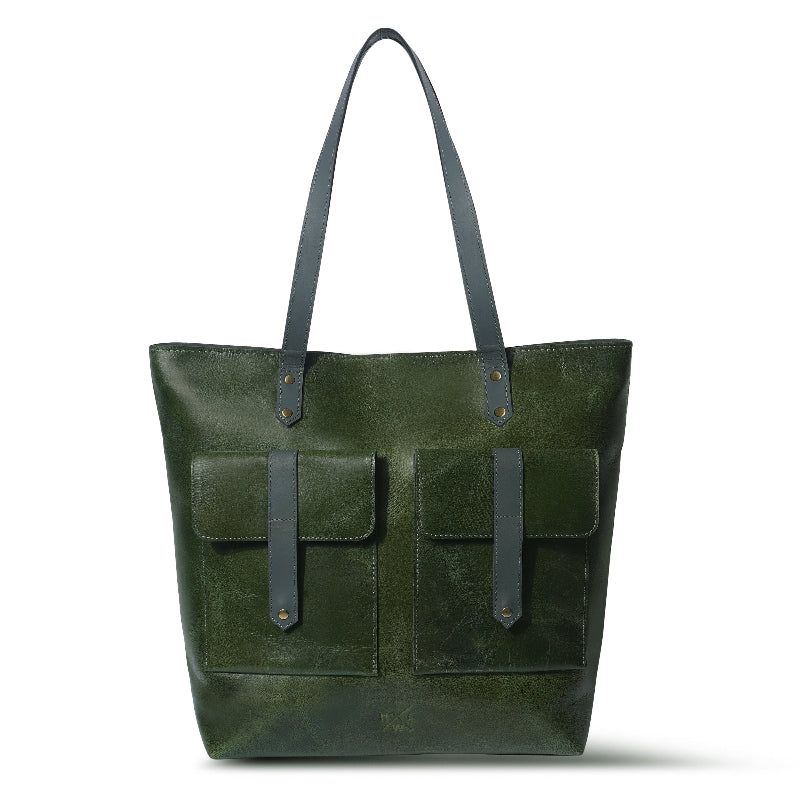green custom tote bags​