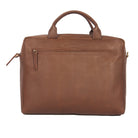 leather office messenger laptop bag with zipper closure 