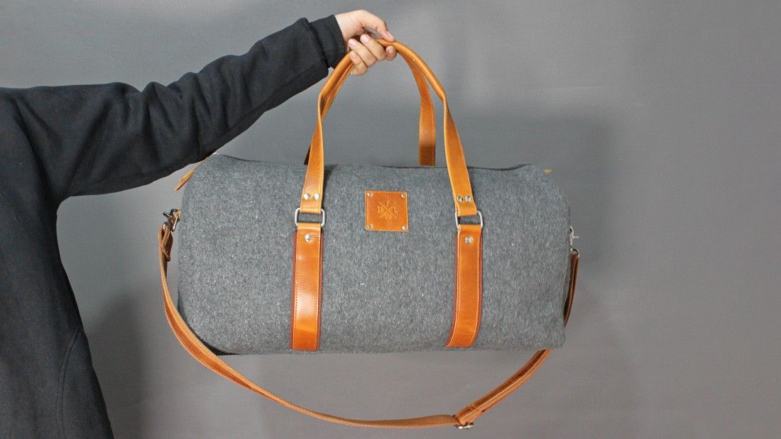 travel bag felt the leather warehouse