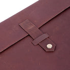 The leather laptop sleeve