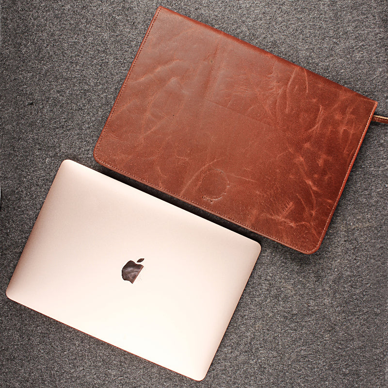 Custom Laptop Sleeve Genuine Leather