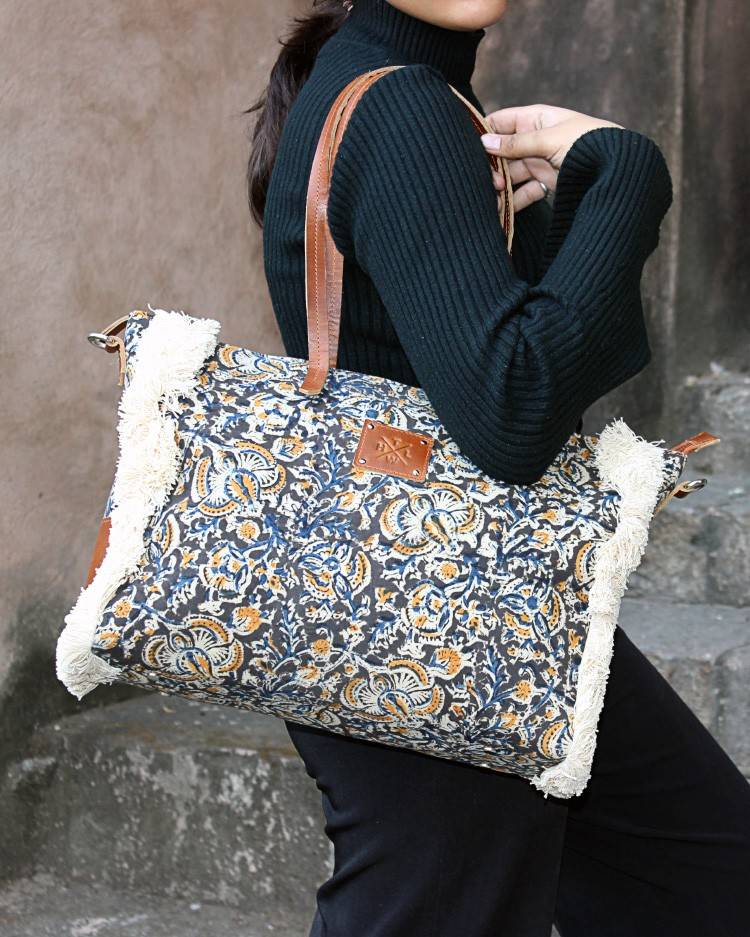 kalamkari tote bag