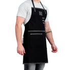 custom black salon apron