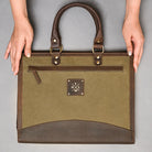Custom leather file folder