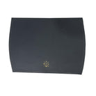 grey leather luxury placemat for dining table 