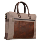 Urban Grey Canvas Laptop Bag