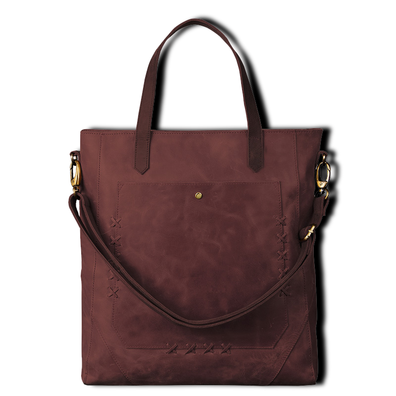 leather tote bag for women