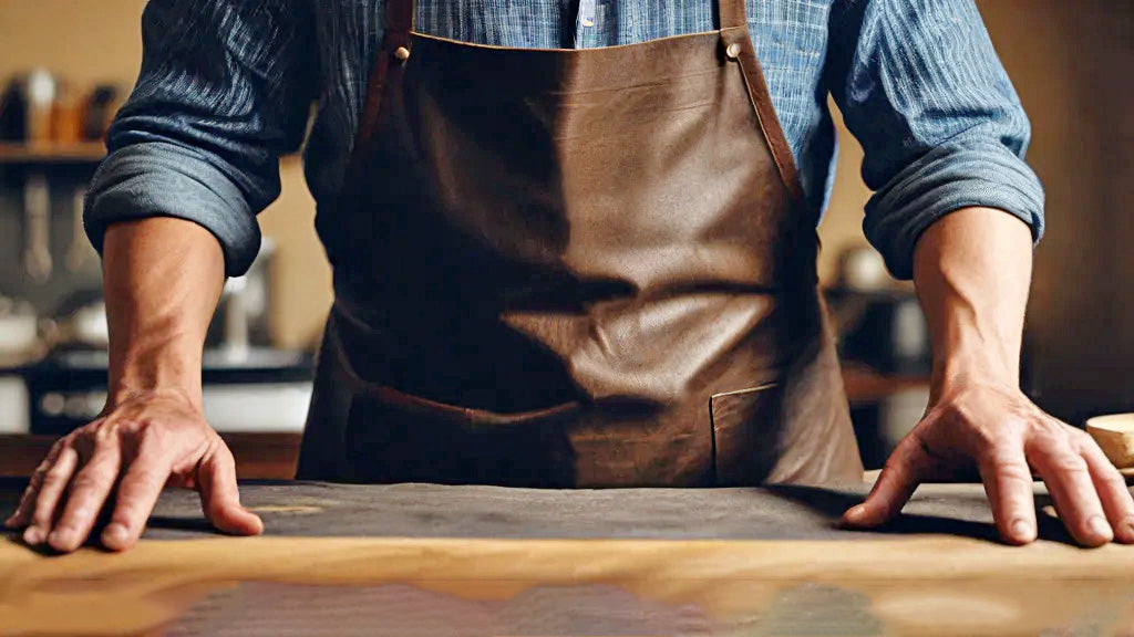 custom leather aprons