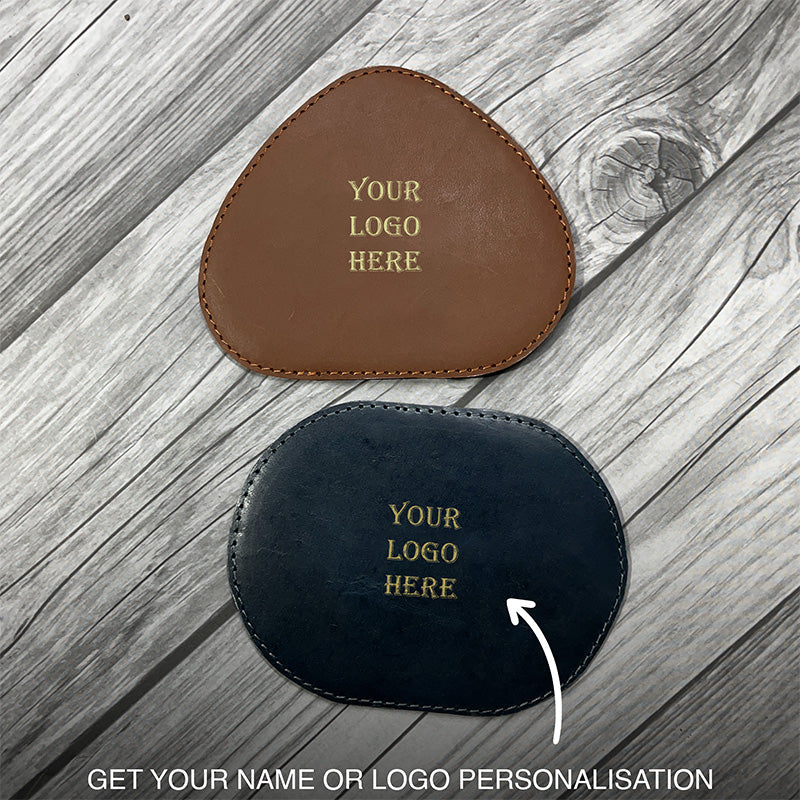 personalized leather coasters for cafés and bars and restaurant