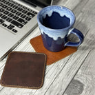 restaurant table mats and leather coasters combo